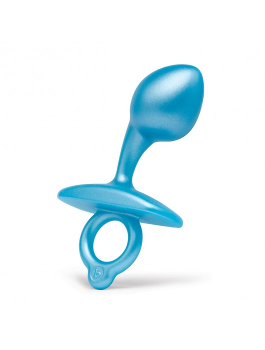 Голубая анальная пробка для массажа простаты Bulb Silicone Prostate Plug - 10,7 см. - b-Vibe - в Мурманске купить с доставкой
