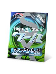 Презерватив Sagami Xtreme Mint с ароматом мяты - 1 шт. - Sagami - купить с доставкой в Мурманске