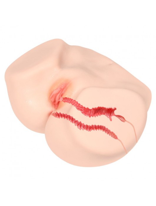 Мастурбатор-полуторс с двойным слоем материала Vanilla Onahole Real Vagina - KOKOS - в Мурманске купить с доставкой