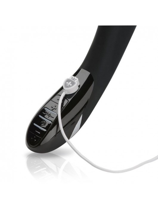 Вибратор с электростимуляцией Sizzling Simon Black Edition - 27 см. - MyStim - купить с доставкой в Мурманске