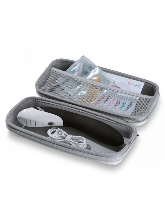 Вибратор с электростимуляцией Sizzling Simon Black Edition - 27 см. - MyStim - купить с доставкой в Мурманске