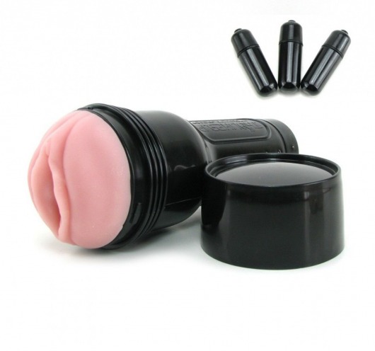 Мастурбатор-вагина Fleshlight - Vibro Pink Lady Touch с вибрацией - Fleshlight - в Мурманске купить с доставкой