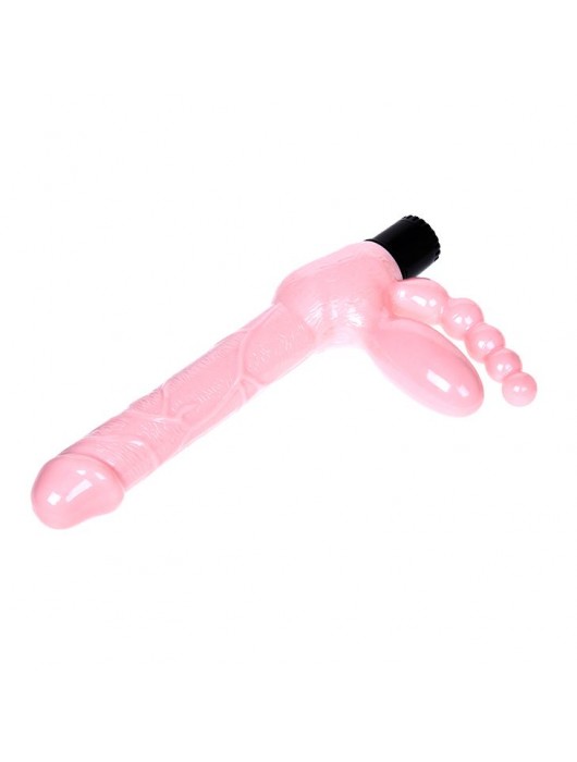 Безремневой вибрострапон с анальным отростком - Baile - купить с доставкой в Мурманске