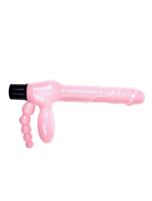 Безремневой вибрострапон с анальным отростком - Baile - купить с доставкой в Мурманске