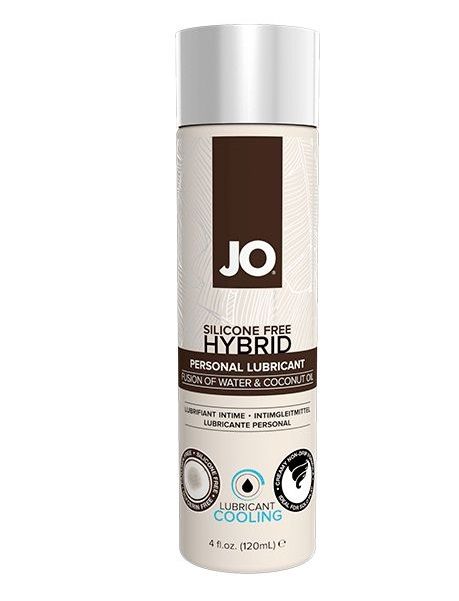 Водно-масляный лубрикант с охлаждающим эффектом JO Silicon free Hybrid Lubricant COOLING - 120 мл. - System JO - купить с доставкой в Мурманске