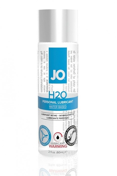 Возбуждающий лубрикант на водной основе JO Personal Lubricant H2O Warming - 60 мл. - System JO - купить с доставкой в Мурманске