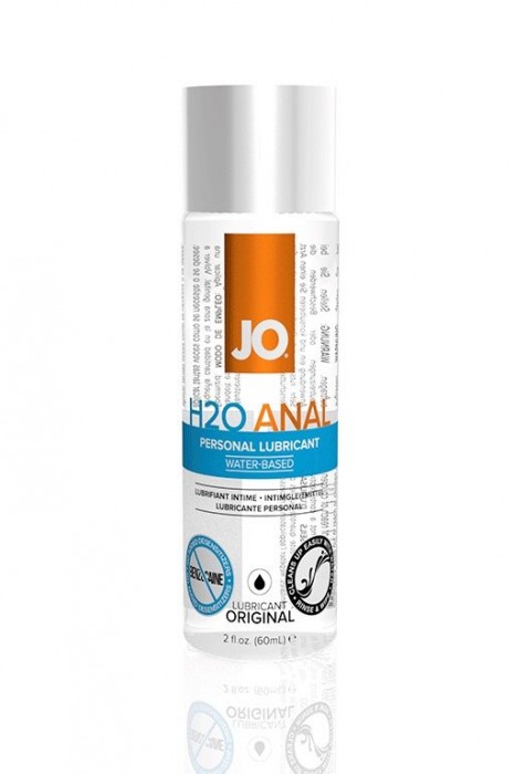 Анальный лубрикант на водной основе JO Anal H2O - 60 мл. - System JO - купить с доставкой в Мурманске