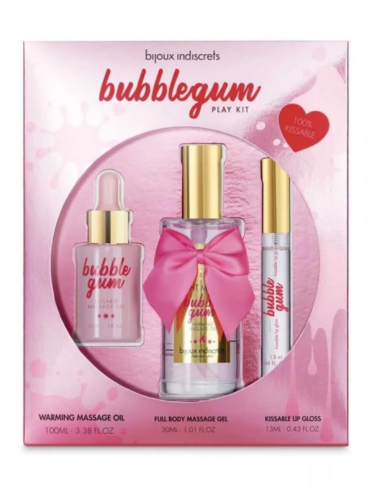 Набор средств для массажа и ласк Bubblegum Play Kit - Bijoux Indiscrets - купить с доставкой в Мурманске