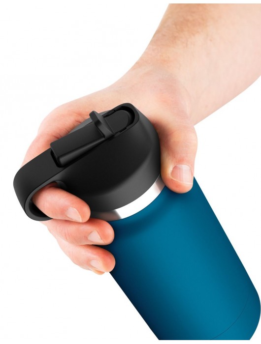 Смуглый мастурбатор-вагина в синей колбе F*ck Flask - Pipedream - в Мурманске купить с доставкой