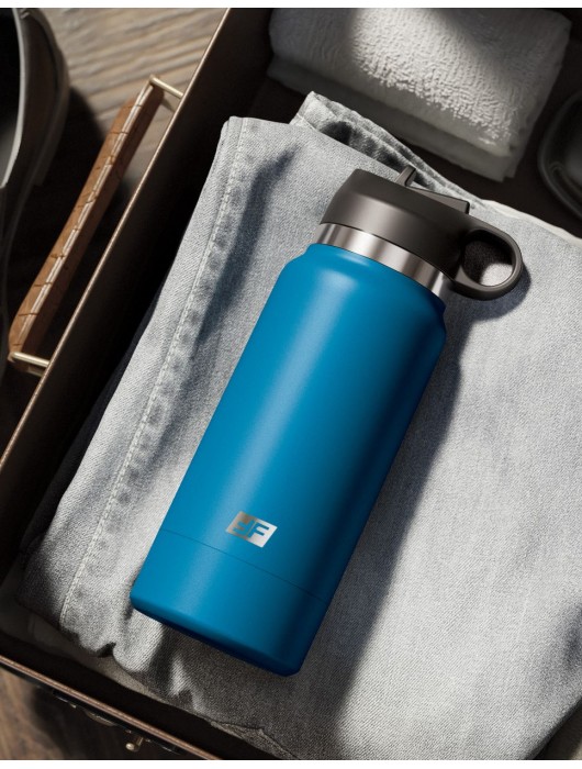 Смуглый мастурбатор-вагина в синей колбе F*ck Flask - Pipedream - в Мурманске купить с доставкой