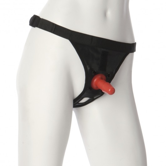 Трусики со штырьком для фиксации насадок Ultra Harness with Plug - Doc Johnson - купить с доставкой в Мурманске