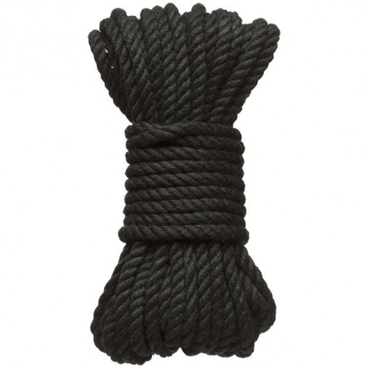 Черная верёвка для связывания и фиксации Bind Tie - 9,14 м. - Doc Johnson - купить с доставкой в Мурманске