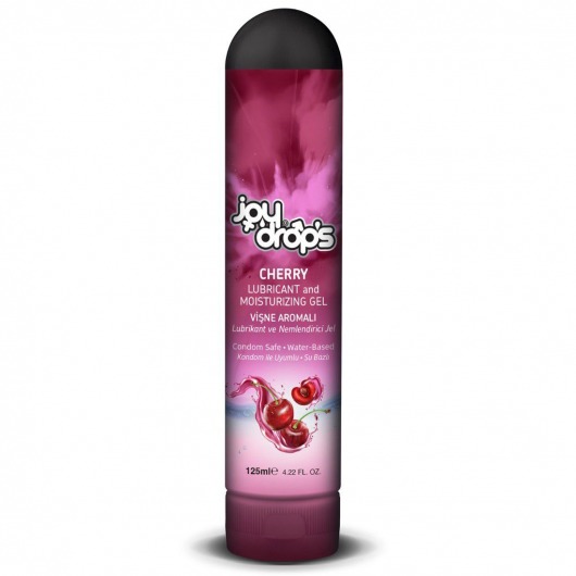 Смазка на водной основе Cherry с ароматом вишни -  125 мл. - JoyDrops - купить с доставкой в Мурманске