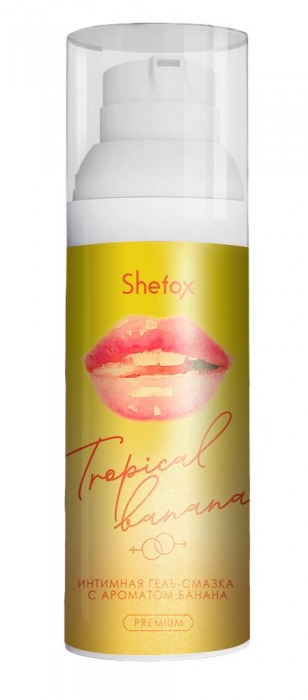 Интимная гель-смазка Shefox Premium «Тропический банан» - 50 мл. - Shefox - купить с доставкой в Мурманске