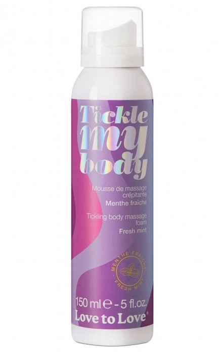 Массажная хрустящая пенка Tickle My Body Fresh Mint с ароматом мяты - 150 мл. - Love to Love - купить с доставкой в Мурманске