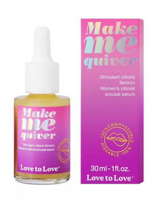 Возбуждающие капли для клитора Make Me Quiver - 30 мл. - Love to Love - купить с доставкой в Мурманске