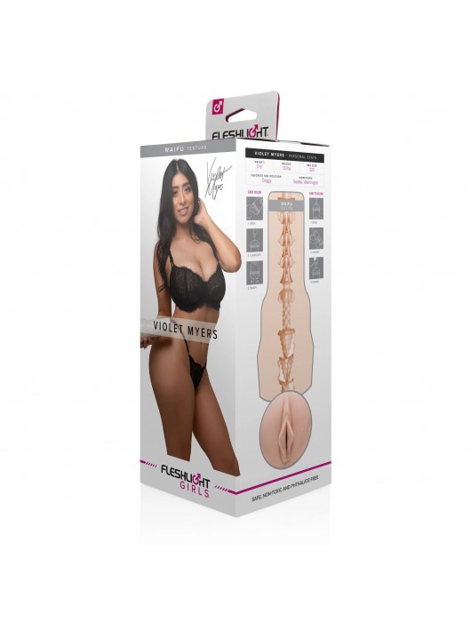 Мастурбатор-вагина Fleshlight Girls - Violet Myers Waifu - Fleshlight - в Мурманске купить с доставкой