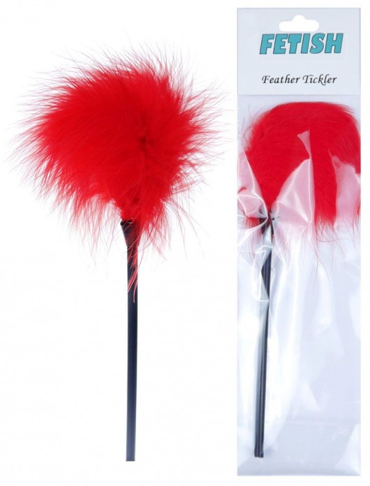 Красная пуховка для любовных игр - 28 см. - Boys of Toys - купить с доставкой в Мурманске