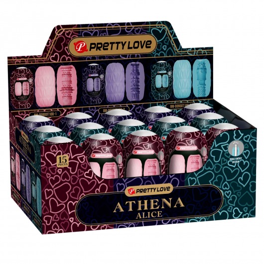 Набор из 15 мастурбаторов Athena Alice - Baile - в Мурманске купить с доставкой