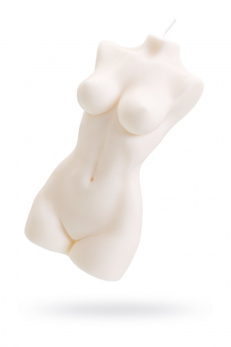 Белая интерьерная свеча в форме женского торса - 850 гр. - Pecado - купить с доставкой в Мурманске