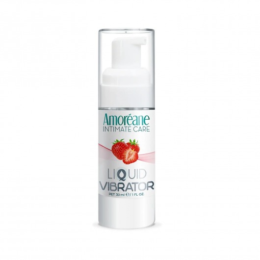 Жидкий вибратор со вкусом клубники Amoreane Strawberry - 30 мл. - Amoreane - купить с доставкой в Мурманске