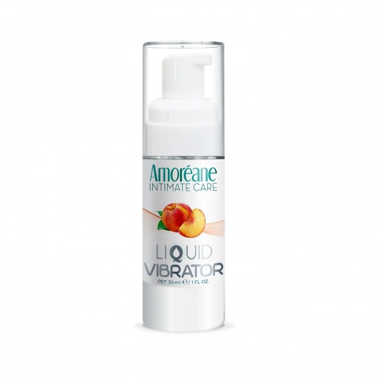 Жидкий вибратор со вкусом персика Amoreane Peach - 30 мл. - Amoreane - купить с доставкой в Мурманске