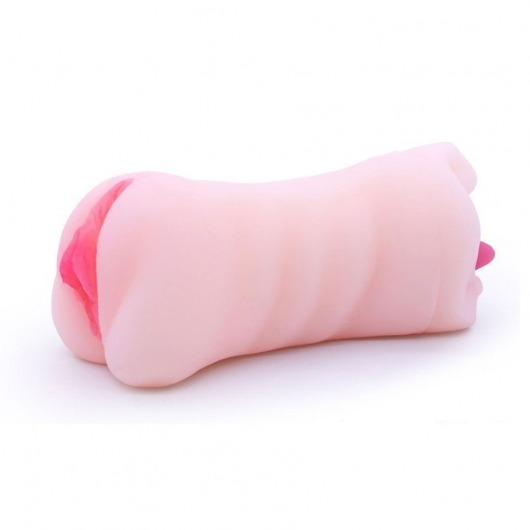 Телесный двусторонний мастурбатор - вагина и ротик - Boys of Toys - в Мурманске купить с доставкой