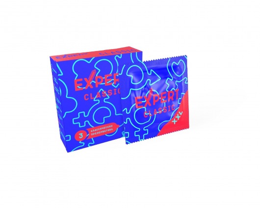Презервативы увеличенного размера Expert Classic XXL - 3 шт. - Expert - купить с доставкой в Мурманске