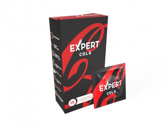 Презервативы с ароматом колы Expert Cola - 15 шт. - Expert - купить с доставкой в Мурманске