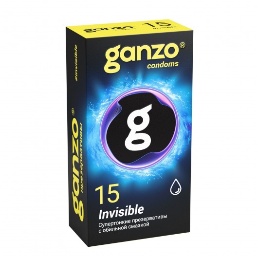 Супертонкие презервативы Ganzo Invisible - 15 шт. - Ganzo - купить с доставкой в Мурманске