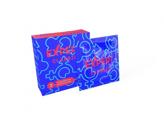 Классические презервативы Expert Classic - 3 шт. - Expert - купить с доставкой в Мурманске
