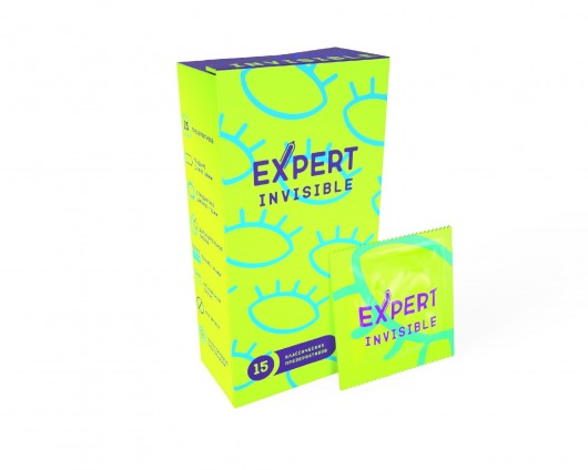 Ультратонкие презервативы Expert Invisible - 15 шт. - Expert - купить с доставкой в Мурманске