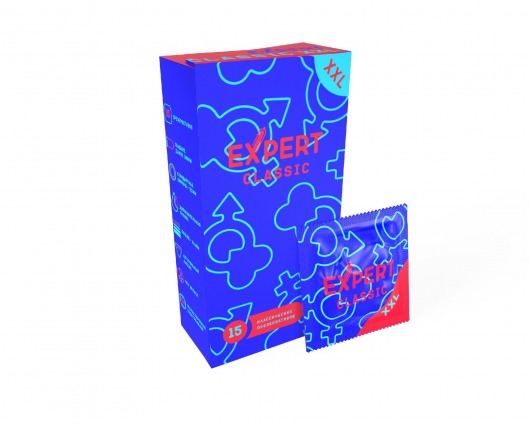 Презервативы увеличенного размера Expert Classic XXL - 15 шт. - Expert - купить с доставкой в Мурманске