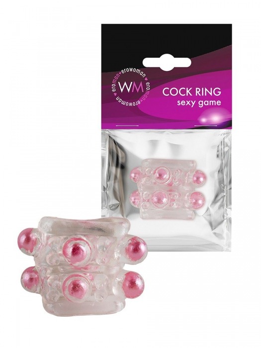 Прозрачная насадка на пенис с цветными шариками - Erowoman-Eroman - в Мурманске купить с доставкой