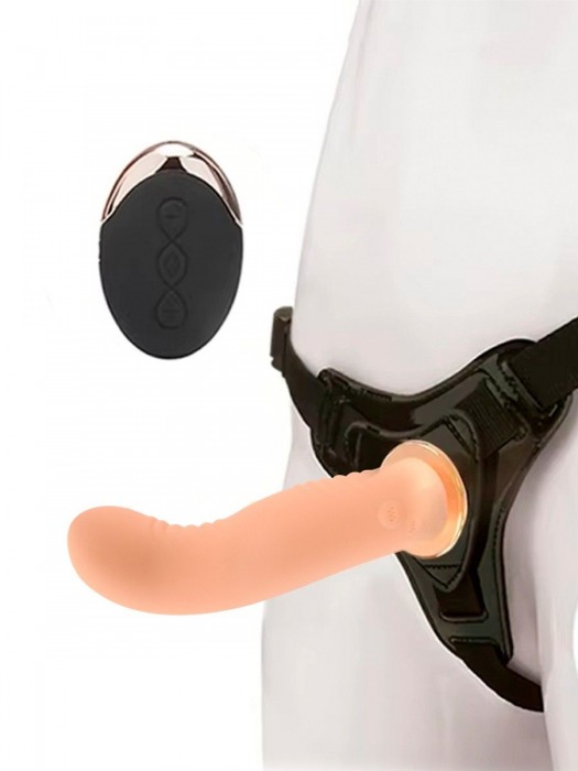 Женский вибрострапон со съемной насадкой и пультом ДУ - Erokay - купить с доставкой в Мурманске