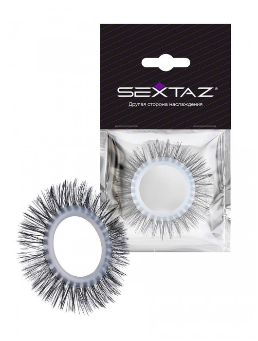Круглое эрекционное кольцо с длинными «ресничками» - Sextaz - в Мурманске купить с доставкой
