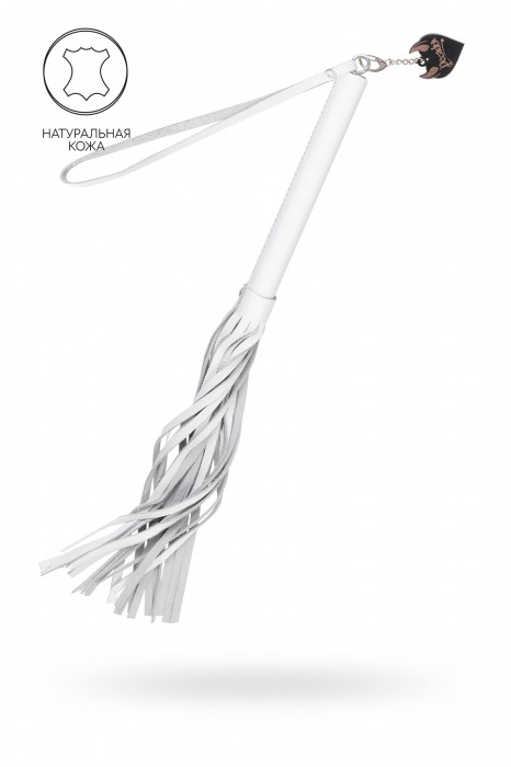 Белая кожаная плеть - 50 см. - Pecado - купить с доставкой в Мурманске