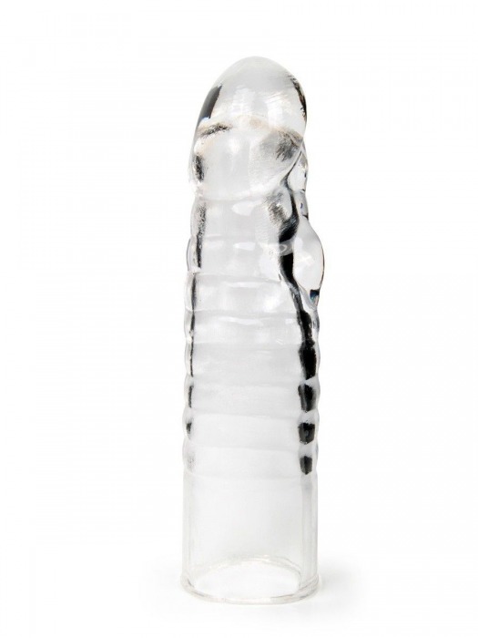 Прозрачная закрытая насадка на член - 15 см. - Sex Expert - в Мурманске купить с доставкой