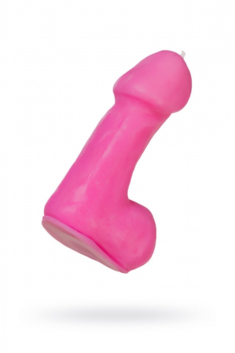 Розовая свеча в форме пениса - 47 гр. - Pecado - купить с доставкой в Мурманске