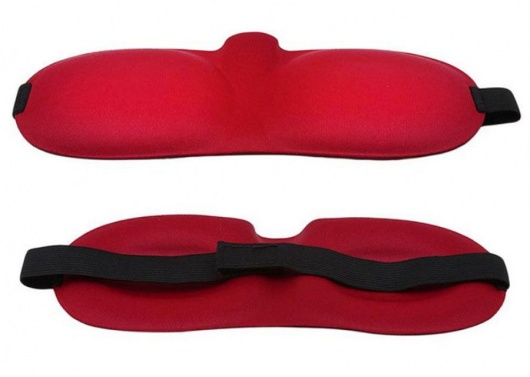 Красная глухая маска на резинке - Sitabella - купить с доставкой в Мурманске