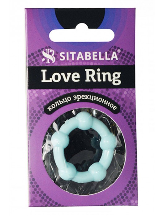 Цветное эрекционное кольцо Love Ring с бусинами - Sitabella - в Мурманске купить с доставкой