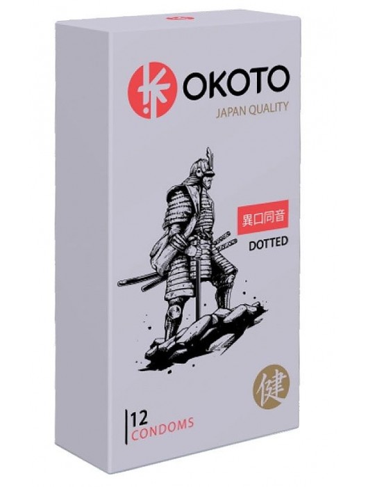 Точечные презервативы OKOTO Dotted - 12 шт. - Sitabella - купить с доставкой в Мурманске
