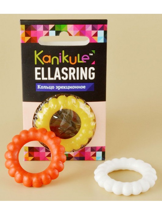 Цветное рельефное эрекционное кольцо Ellasring - Sitabella - в Мурманске купить с доставкой
