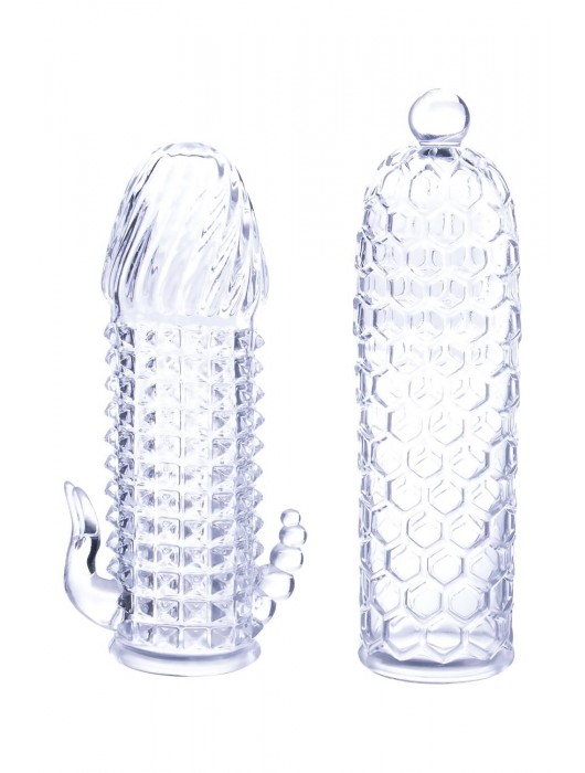 Набор из 2 прозрачных насадок на член Seductive Tickler Sleeves Set - NMC - в Мурманске купить с доставкой