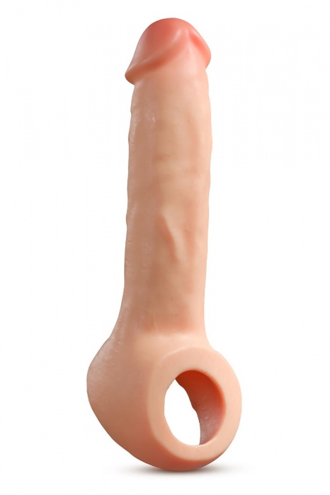 Телесная насадка-удлинитель Thrive 8.75 Inch Realistic Penis Extender Sleeve - 22,2 см. - Blush Novelties - в Мурманске купить с доставкой