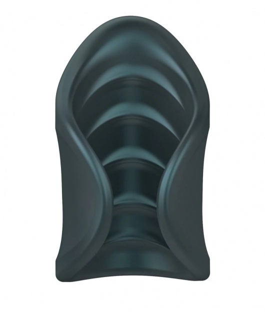 Серый сквозной мастурбатор с вибрацией Manwan Starter - Manwan - в Мурманске купить с доставкой