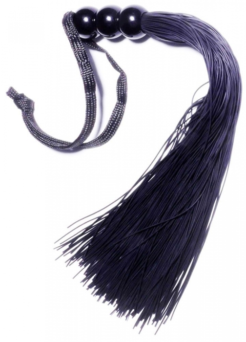 Черная силиконовая плетка - 25,4 см. - Boys of Toys - купить с доставкой в Мурманске