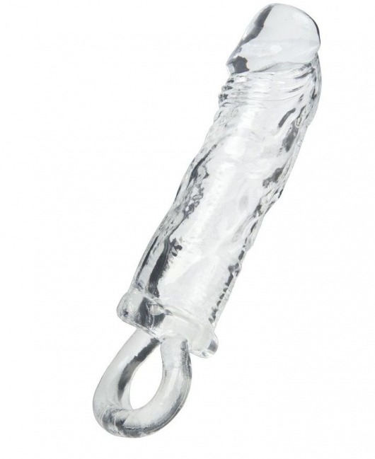 Прозрачная насадка с петлёй для фиксации - 14 см. - ToyFa - в Мурманске купить с доставкой