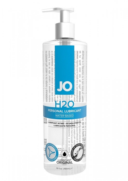 Лубрикант на водной основе JO Personal Lubricant H2O с дозатором - 480 мл. - System JO - купить с доставкой в Мурманске