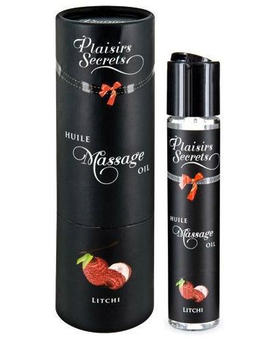 Массажное масло с ароматом личи Huile de Massage Gourmande Litchi - 59 мл. - Plaisir Secret - купить с доставкой в Мурманске